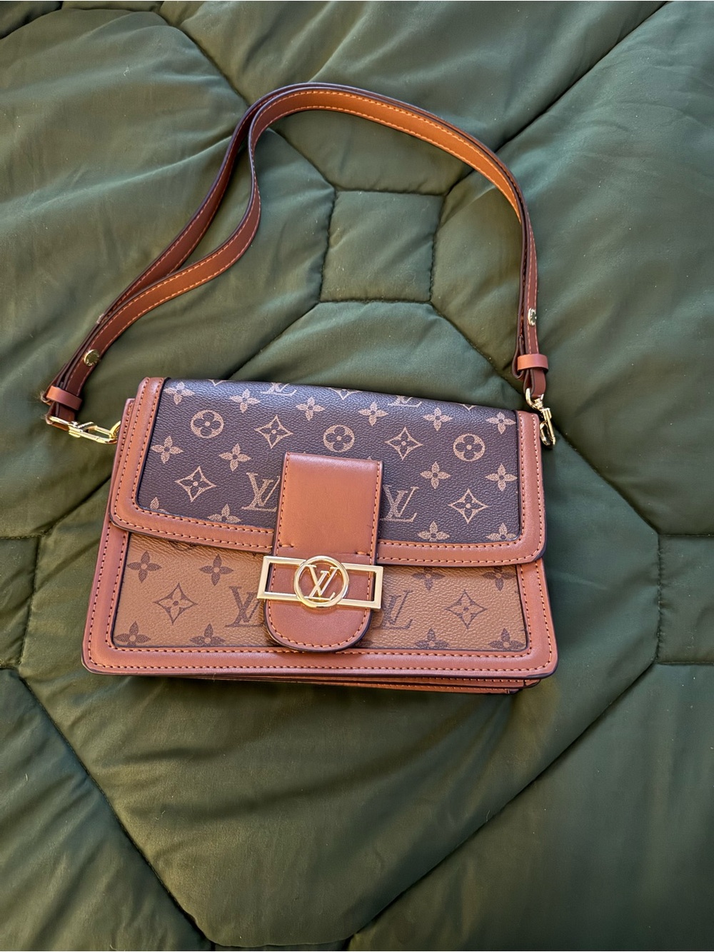 Brown Monogram Shoulder Bag
